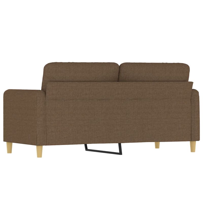 2-Sitzer-Sofa Braun 140 cm Stoff