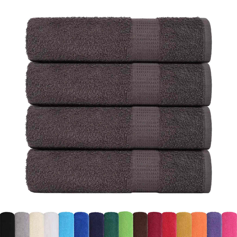 Handtücher 4 Stk. Anthrazit 50x100 cm 360 g/m² 100% Baumwolle