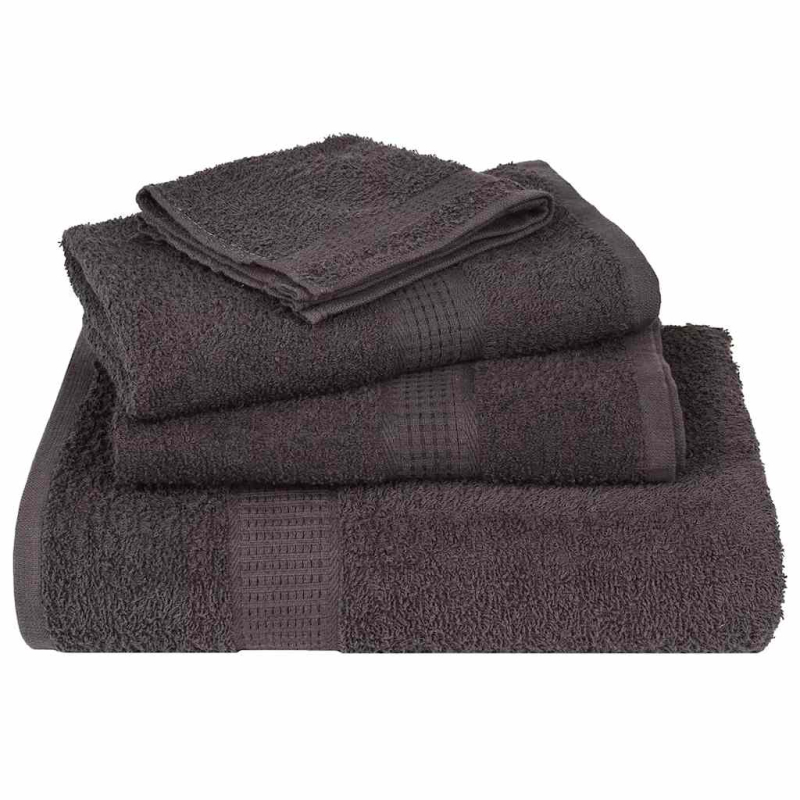 Saunatücher 2 Stk. Anthrazit 80x200 cm 360 g/m² 100% Baumwolle