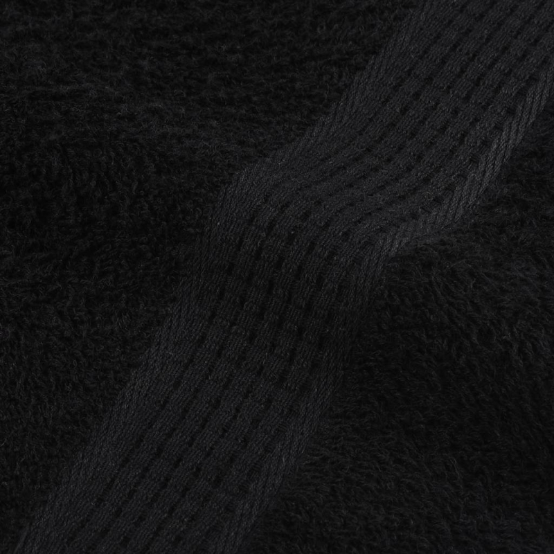 Duschtücher 4 Stk. Schwarz 70x140 cm 360 g/m² 100% Baumwolle