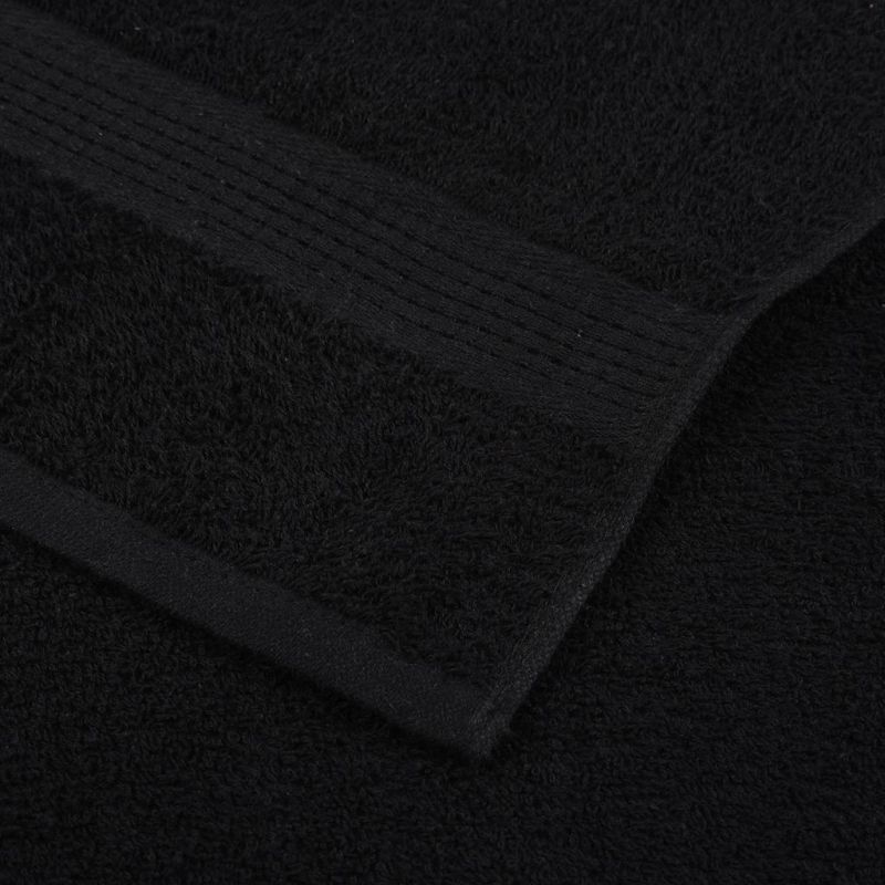 Handtücher 10 Stk. Schwarz 100x200 cm 360 g/m² 100% Baumwolle