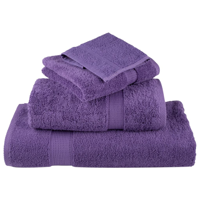 Premium-Gästetücher SOLUND 10 Stk. Lila 30x50 cm 600 g/m²