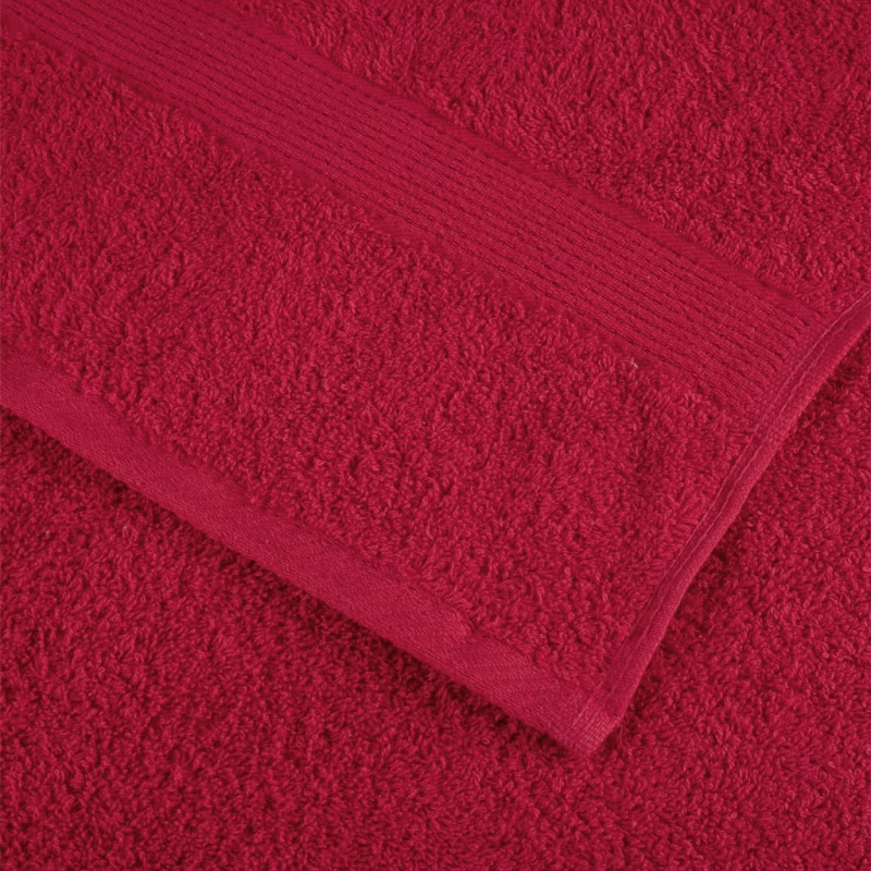 Premium-Duschtücher SOLUND 10 Stk. Rot 70x140 cm 600 g/m²