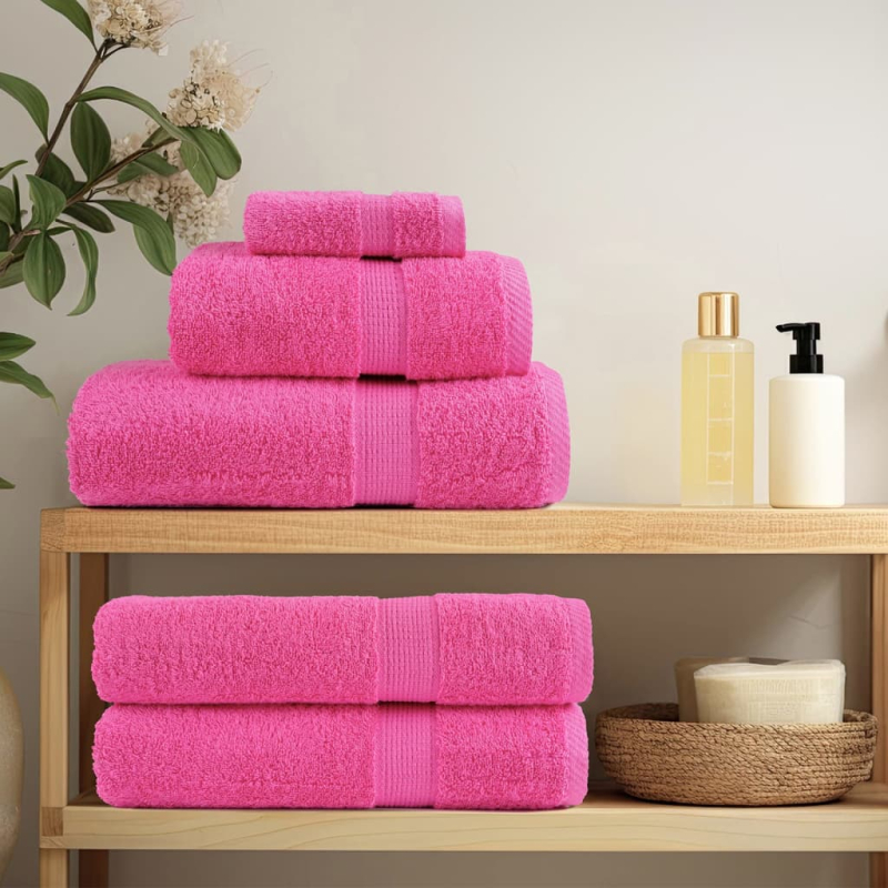Premium-Gästetücher SOLUND 4 Stk. Rosa 30x50 cm 600 g/m²