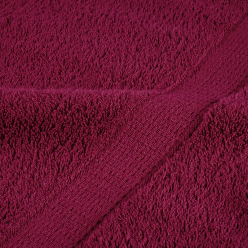 12 tlg. Premium-Handtuch-Set SOLUND Bordeaux 600 g/m²