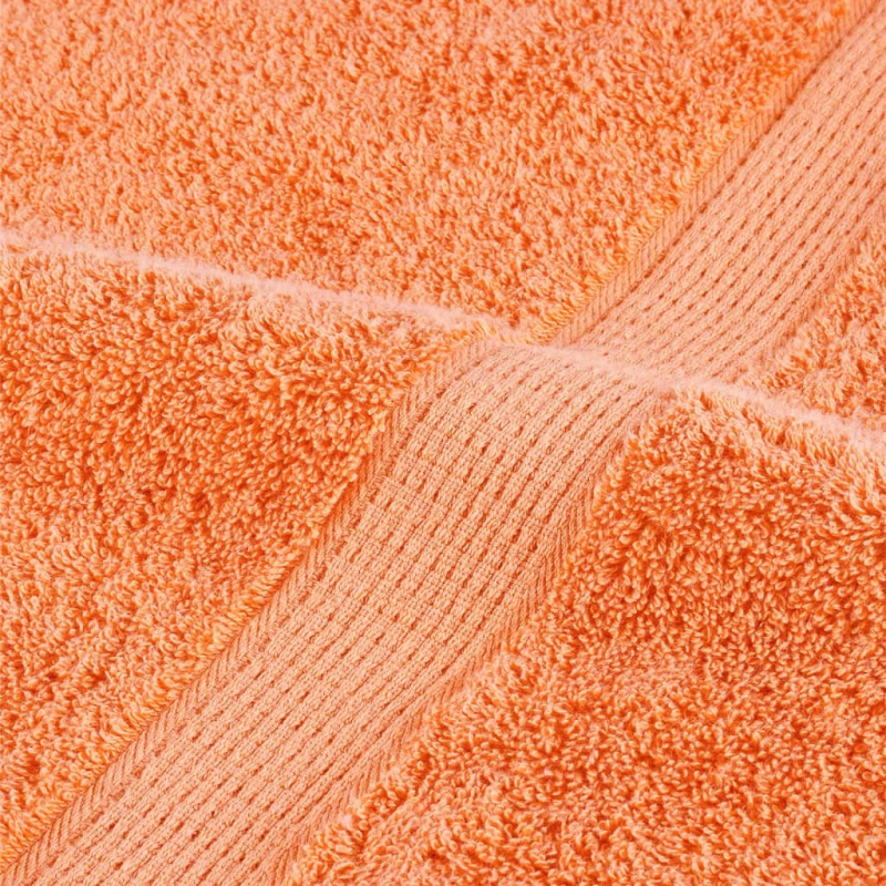 12 tlg. Premium-Handtuch-Set Orange 600 g/m² 100% Baumwolle