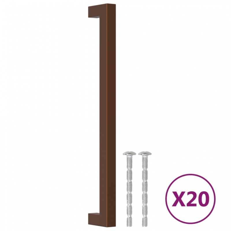 Möbelgriffe 20 Stk. Bronzen 224 mm Edelstahl
