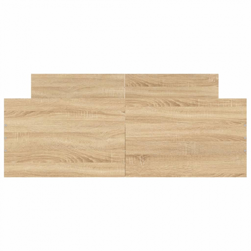 Bettgestell mit Kopf- und Fußteil Sonoma-Eiche 120x190 cm
