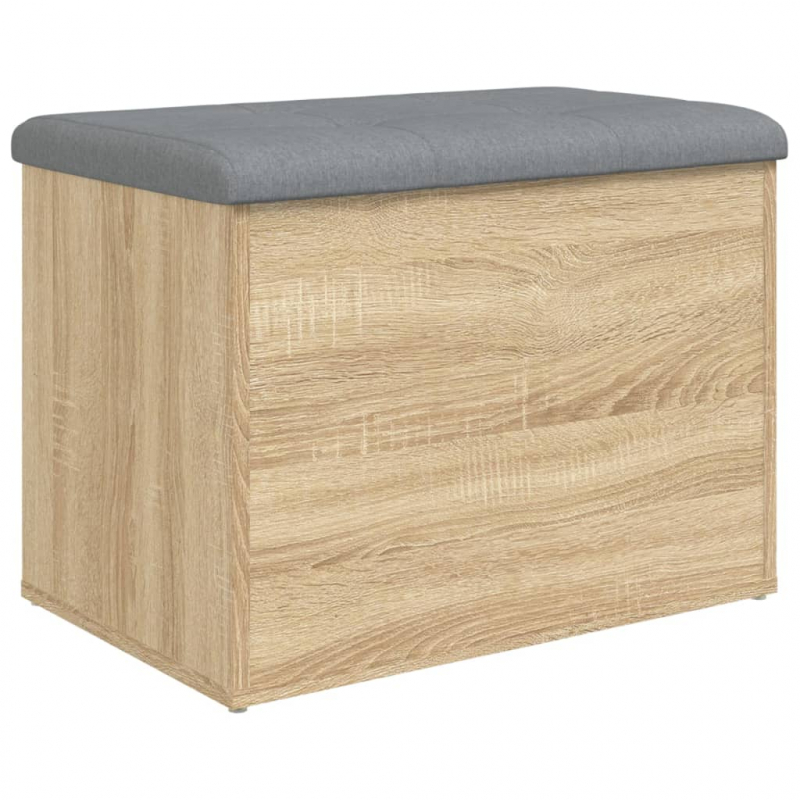 Sitzbank mit Stauraum Sonoma-Eiche 62x42x45 cm Holzwerkstoff