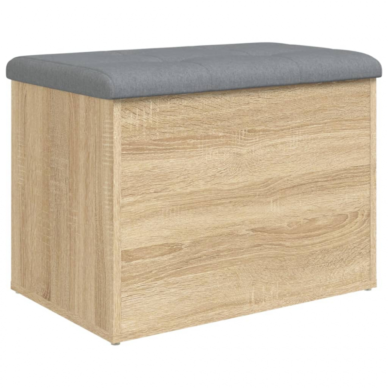 Sitzbank mit Stauraum Sonoma-Eiche 62x42x45 cm Holzwerkstoff