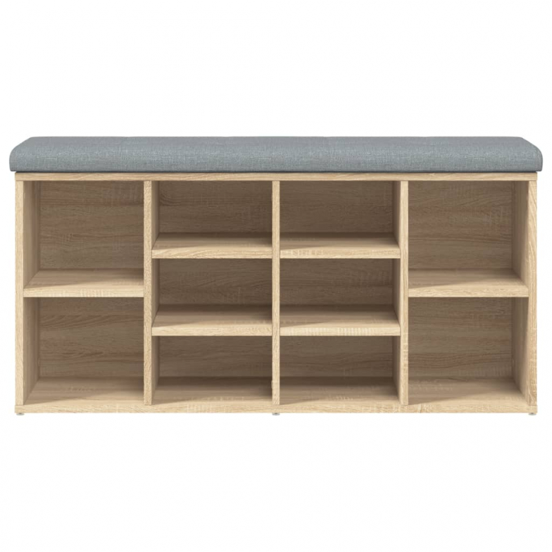 Schuhbank Sonoma-Eiche 102x32x50 cm Holzwerkstoff