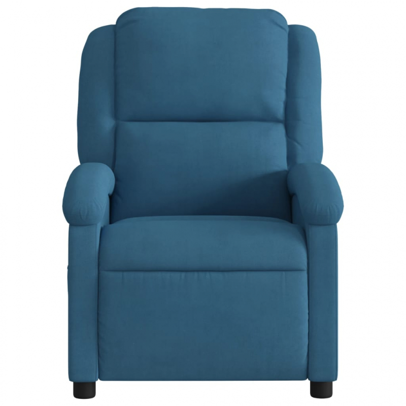 Relaxsessel Elektrisch Blau Samt