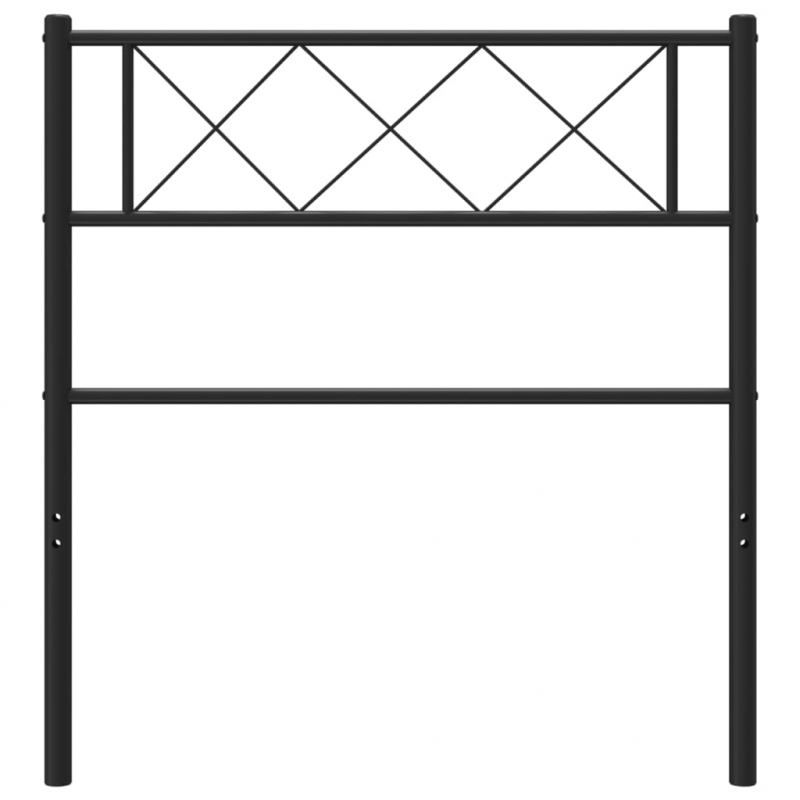 Kopfteil Metall Schwarz 90 cm