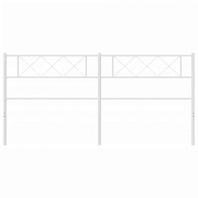 Kopfteil Metall Weiß 200 cm