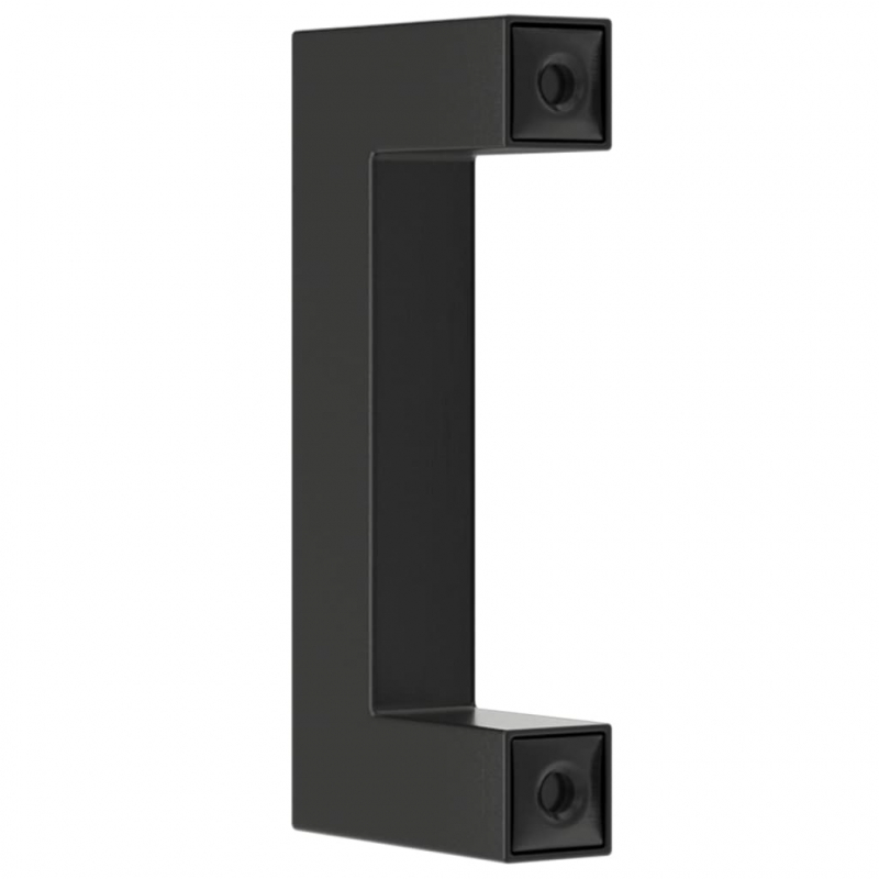 Möbelgriffe 10 Stk. Schwarz 64 mm Edelstahl