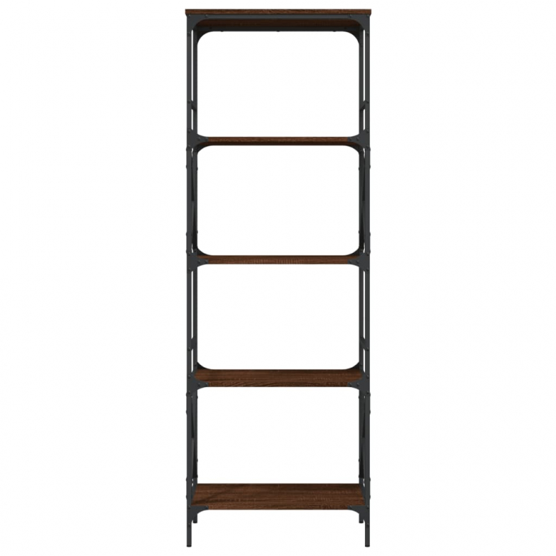 Bücherregal 5 Böden Braun Eiche-Optik 59x35x171cm Holzwerkstoff