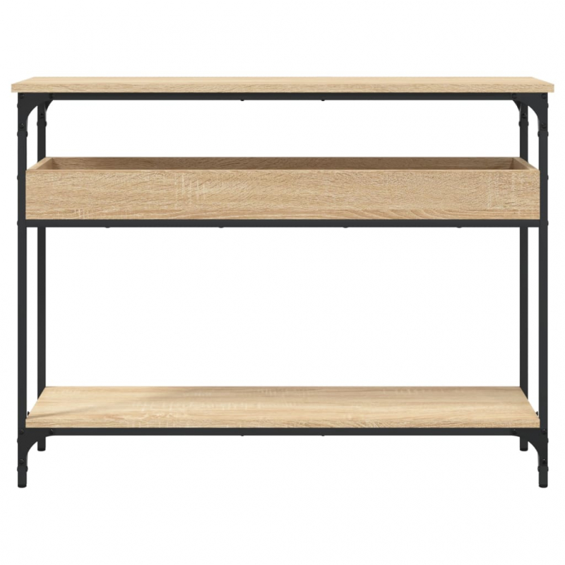 Konsolentisch mit Ablage Sonoma-Eiche 100x29x75cm Holzwerkstoff