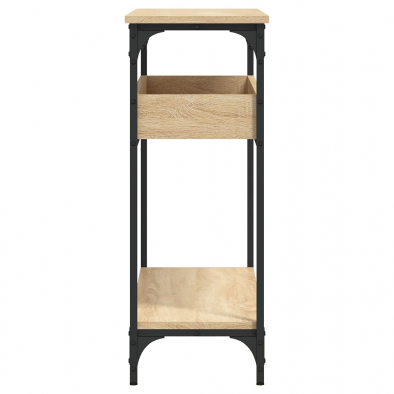 Konsolentisch mit Ablage Sonoma-Eiche 100x29x75cm Holzwerkstoff
