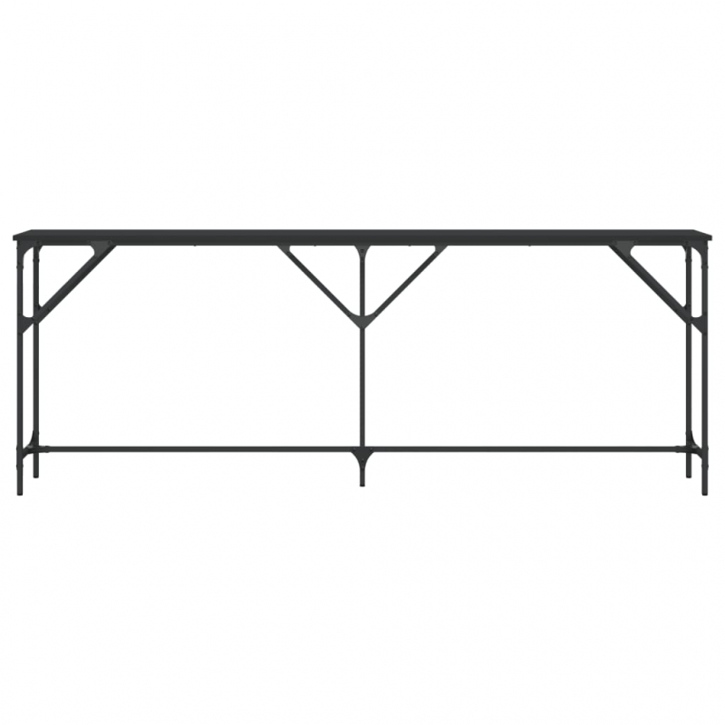 Konsolentisch Schwarz 200x29x75 cm Holzwerkstoff