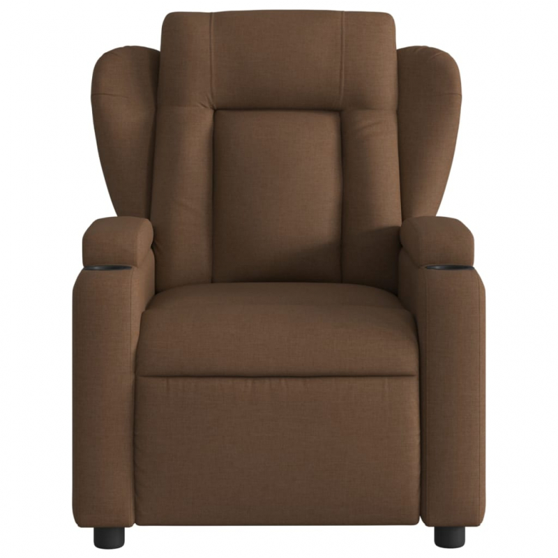 Massagesessel Braun Stoff
