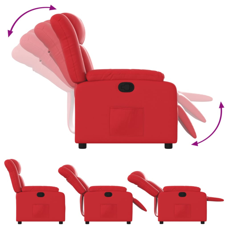 Relaxsessel Rot Kunstleder