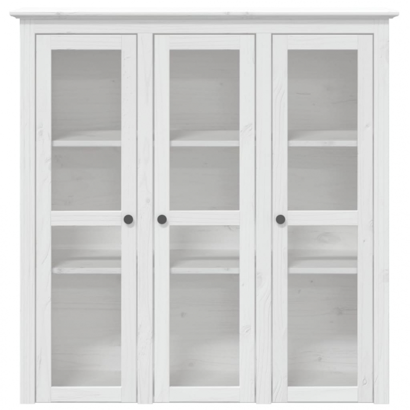 Highboard BODO Weiß 115,5x43x200,5 cm Massivholz Kiefer