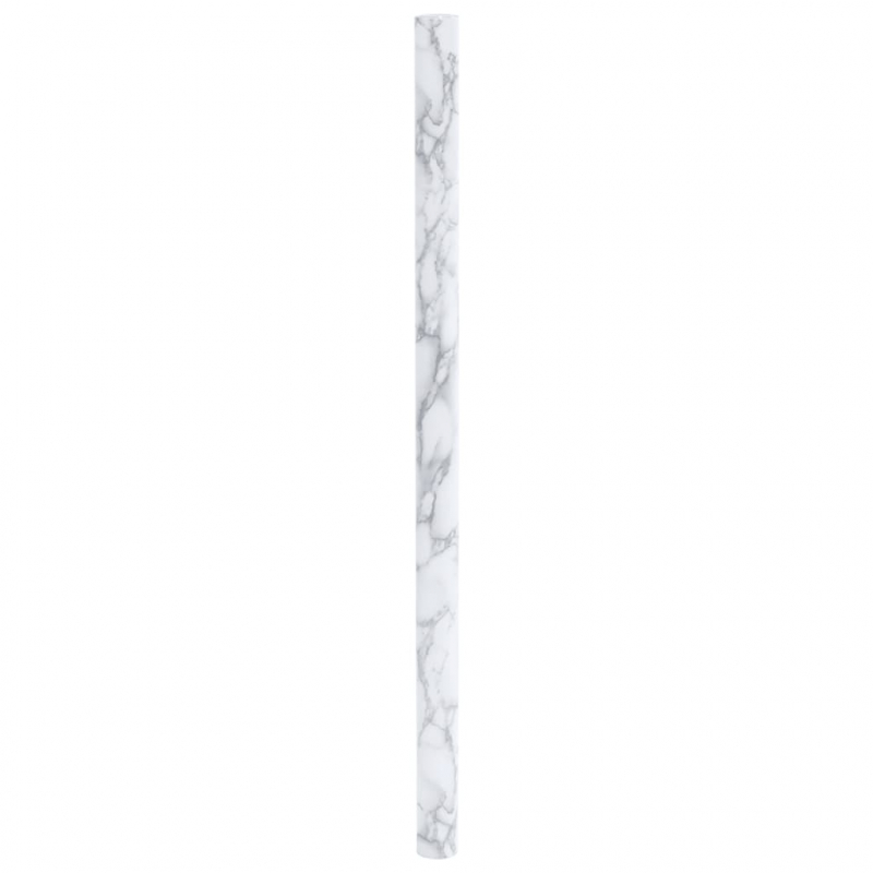 Möbelfolien Selbstklebend Marmor-Optik Weiß 90x500 cm PVC
