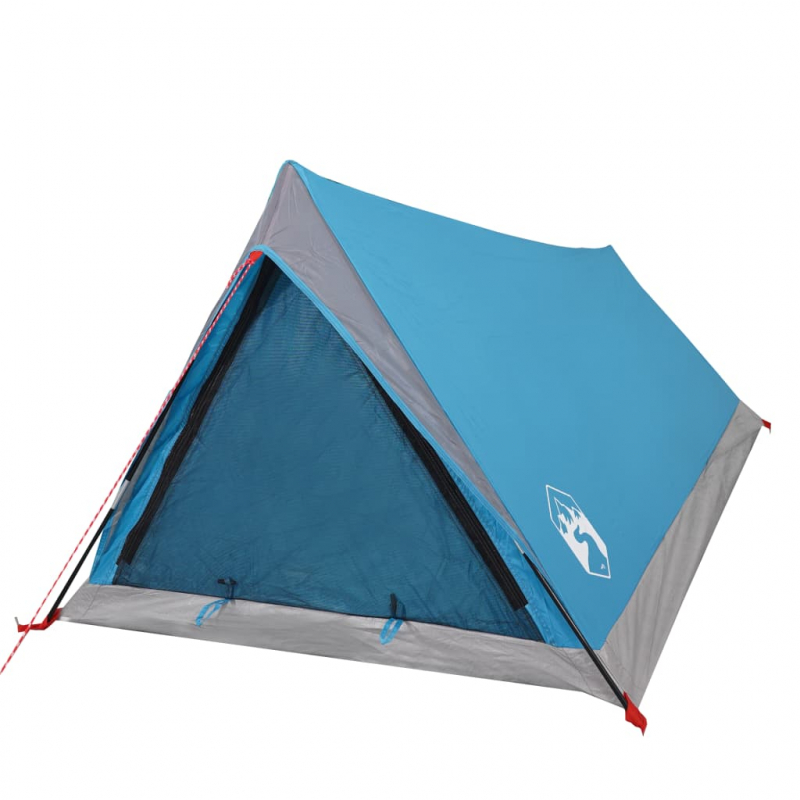 Campingzelt 2 Personen Blau 200x120x88/62 cm 185T Taft