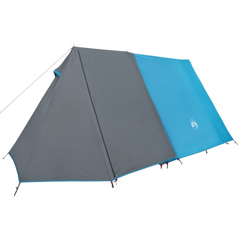 Campingzelt 3 Personen Blau 465x220x170 cm 185T Taft