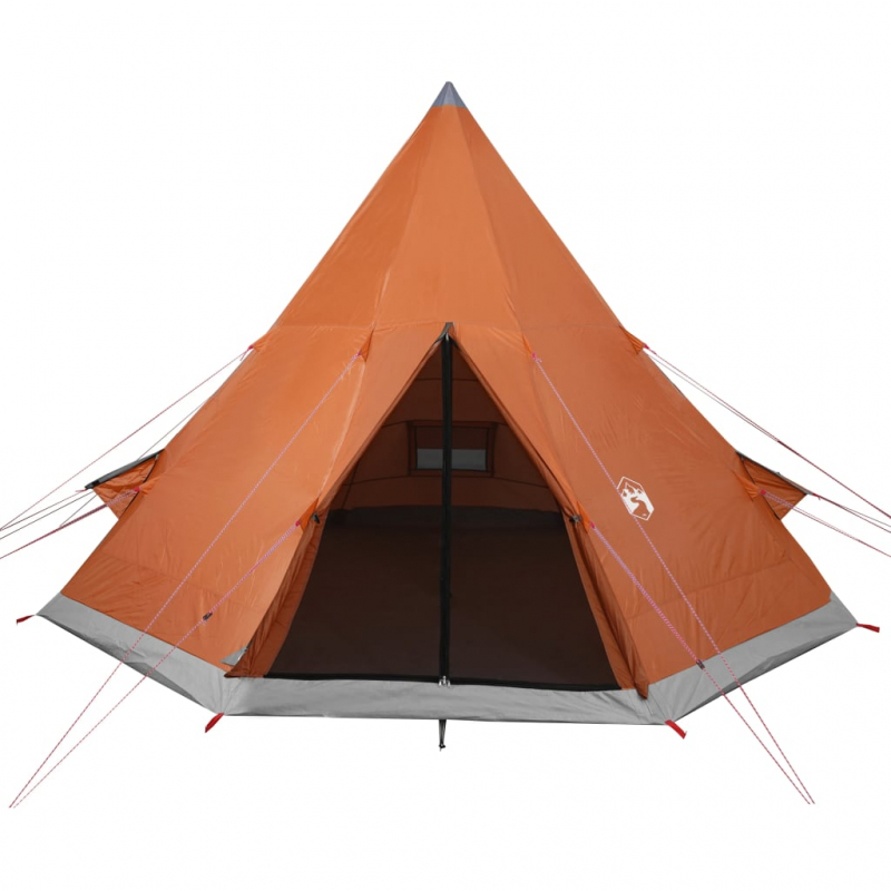 Tipi-Campingzelt 4 Personen Orange Wasserdicht