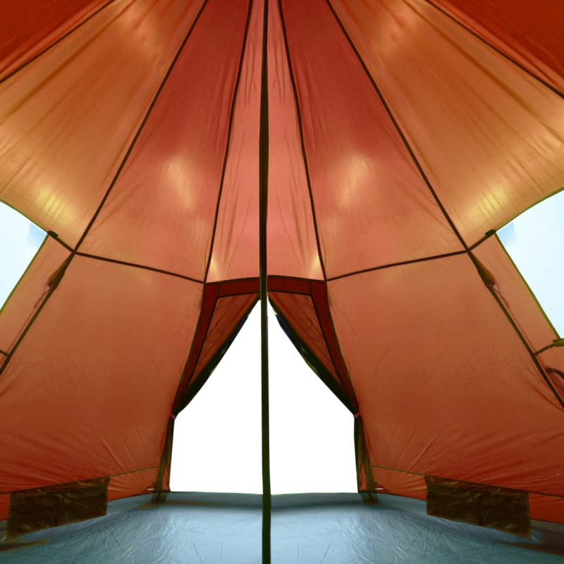 Tipi-Campingzelt 4 Personen Orange Wasserdicht