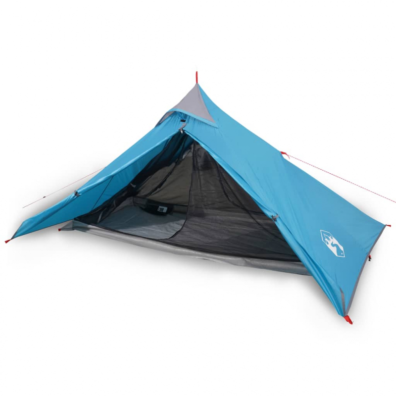 Tipi-Campingzelt 1 Person Blau Wasserdicht