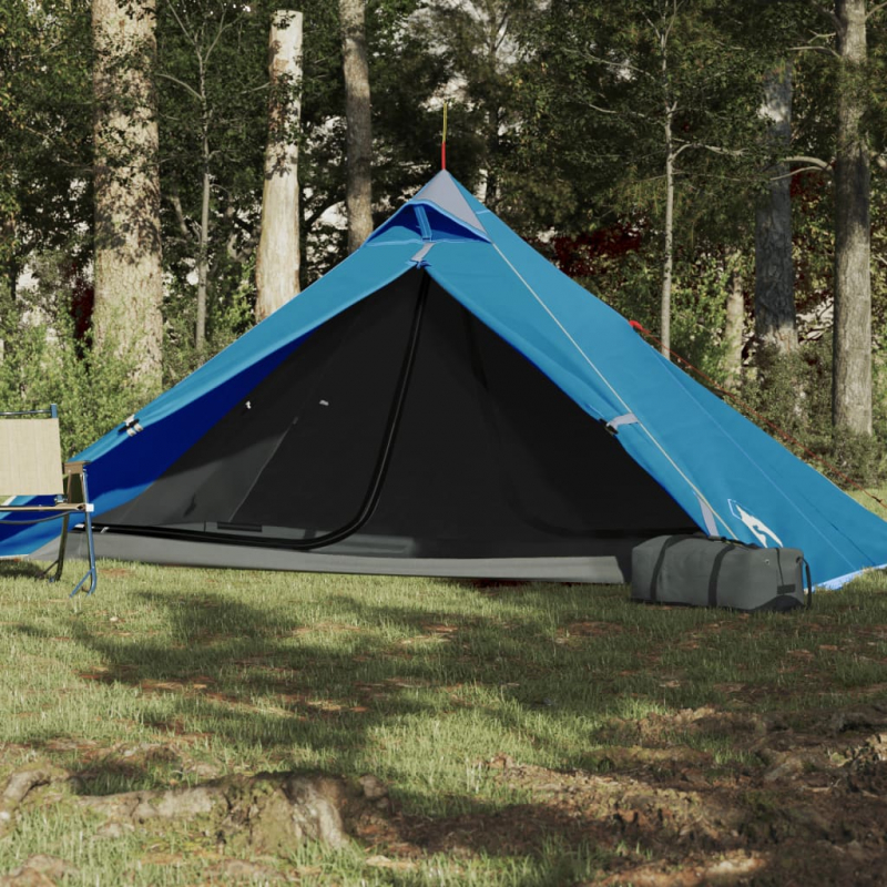 Tipi-Campingzelt 1 Person Blau Wasserdicht