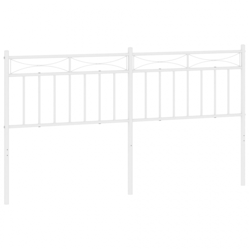 Kopfteil Metall Weiß 160 cm
