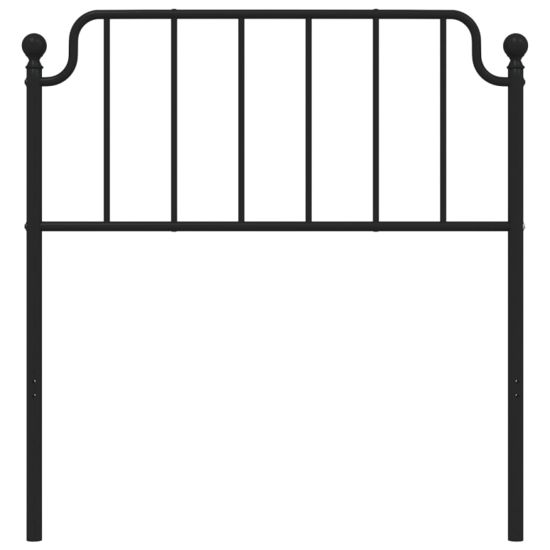 Kopfteil Metall Schwarz 90 cm