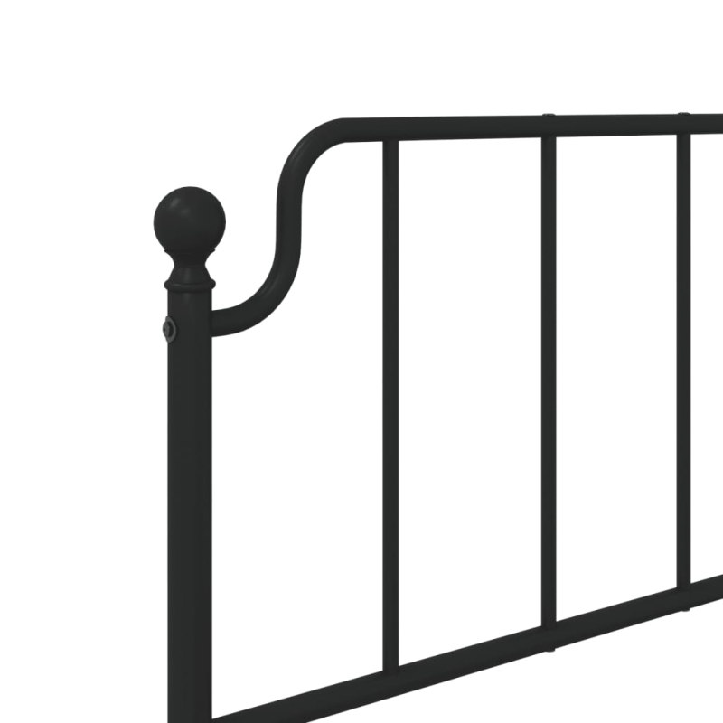Kopfteil Metall Schwarz 90 cm