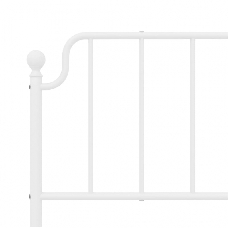 Kopfteil Metall Weiß 193 cm