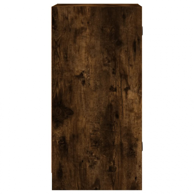 Beistellschrank mit Glastüren Räuchereiche 35x37x75,5 cm