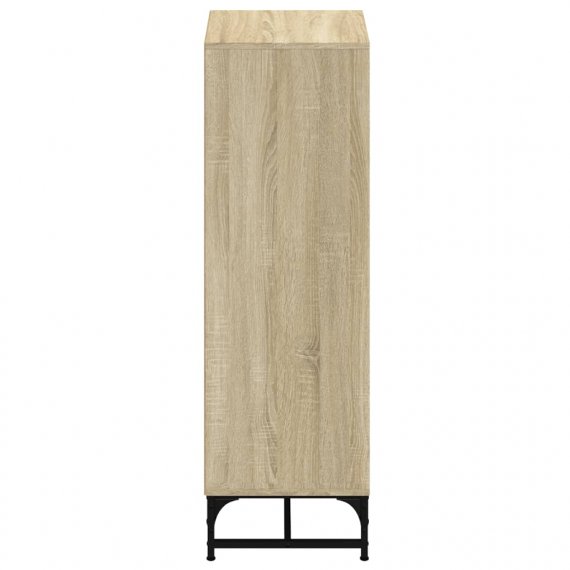 Highboard mit Glastüren Sonoma-Eiche 35x37x120 cm