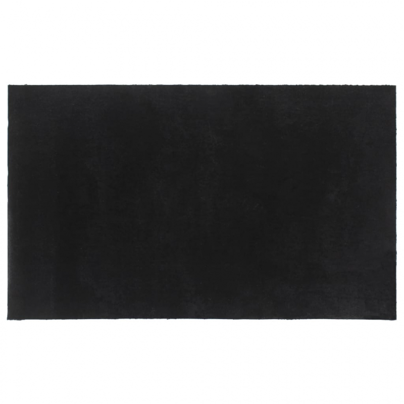 Fußmatte Schwarz 90x150 cm Kokosfaser Getuftet