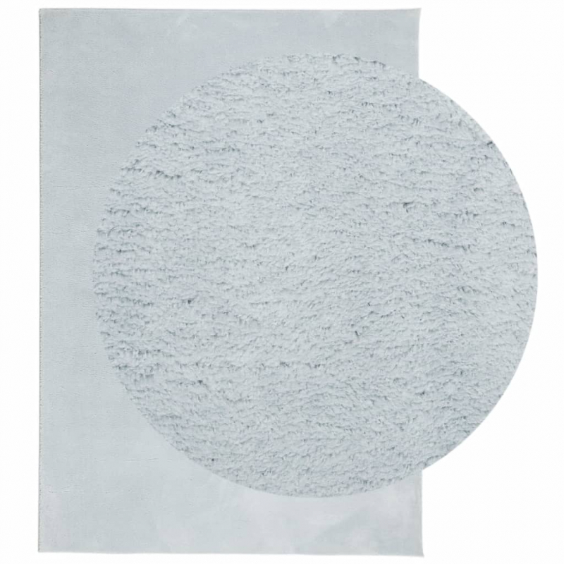 Teppich HUARTE Kurzflor Weich und Waschbar Blau 120x170 cm