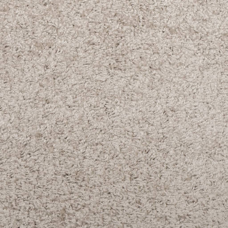 Shaggy-Teppich PAMPLONA Hochflor Modern Beige 80x200 cm