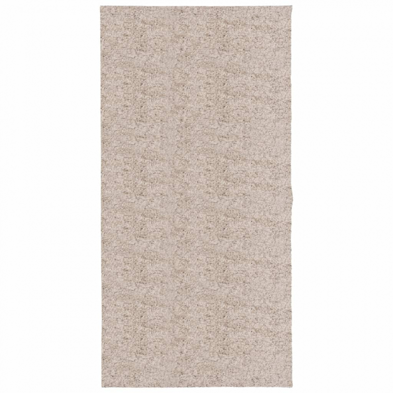 Shaggy-Teppich PAMPLONA Hochflor Modern Beige 100x200 cm