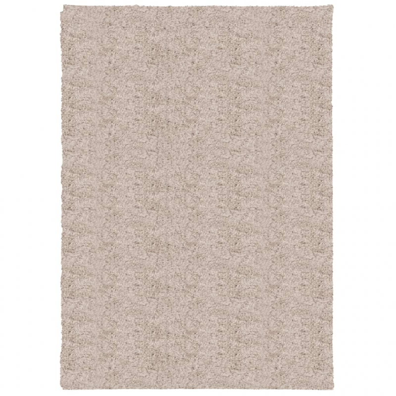 Shaggy-Teppich PAMPLONA Hochflor Modern Beige 120x170 cm