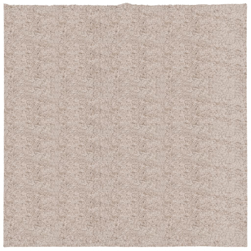 Shaggy-Teppich PAMPLONA Hochflor Modern Beige 160x160 cm