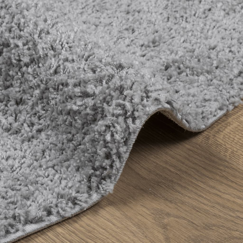 Shaggy-Teppich PAMPLONA Hochflor Modern Grau Ø 280 cm