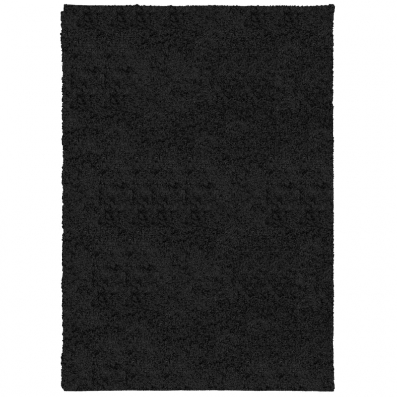 Shaggy-Teppich PAMPLONA Hochflor Modern Schwarz 160x230 cm