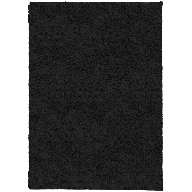 Shaggy-Teppich PAMPLONA Hochflor Modern Schwarz 200x280 cm