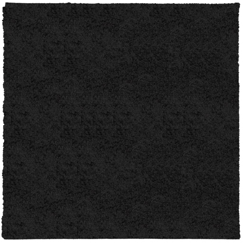 Shaggy-Teppich PAMPLONA Hochflor Modern Schwarz 240x240 cm