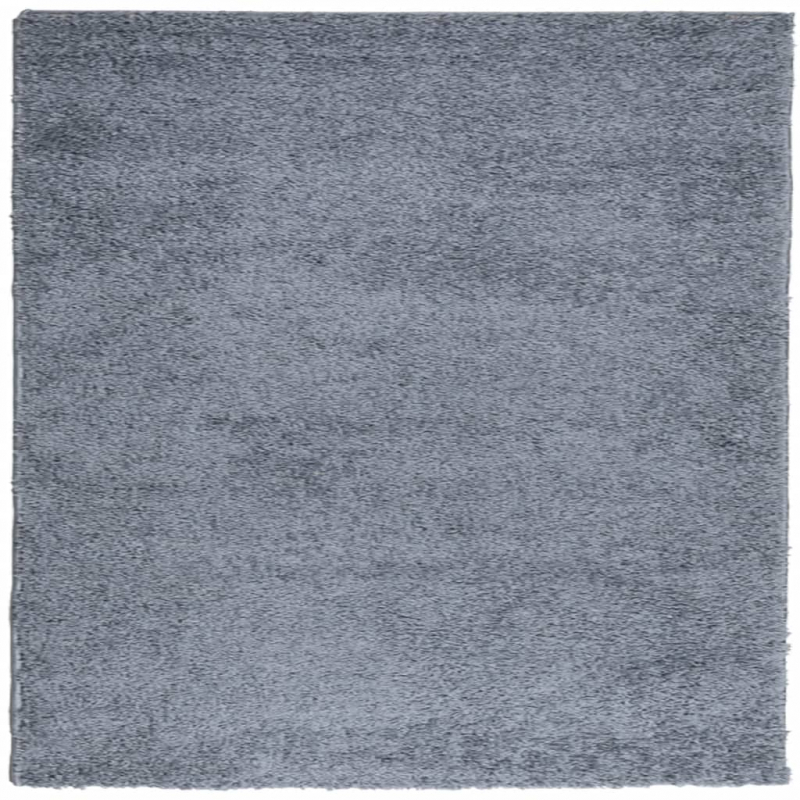 Teppich Shaggy Hochflor Modern Blau 240x240 cm